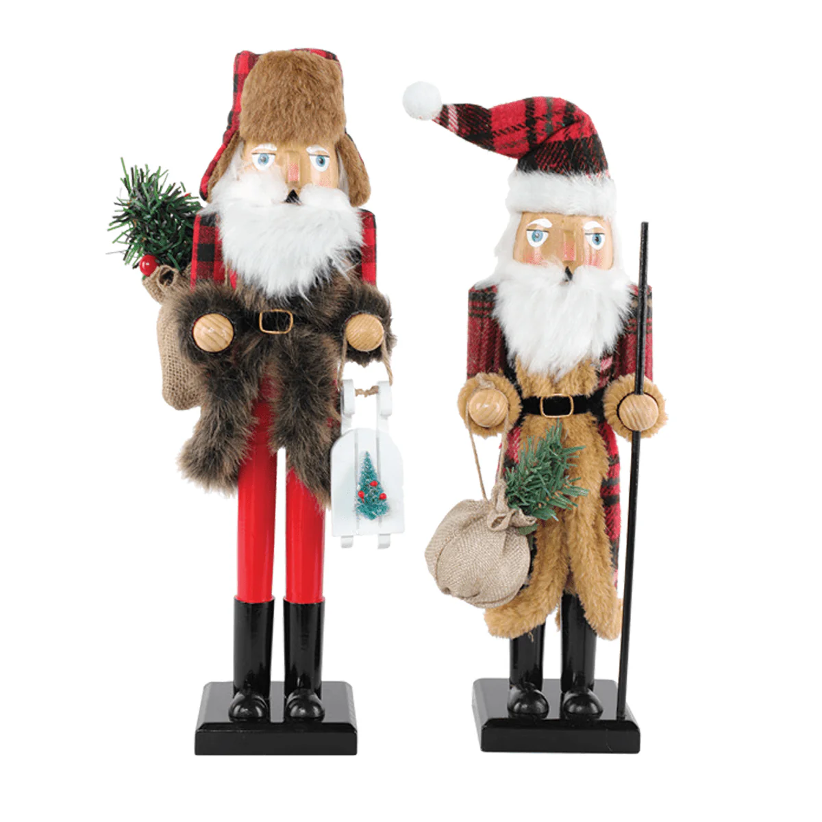 1- 15in Wooden Nutcracker On Base - Image 2