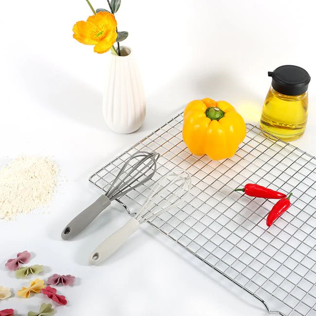 2 Pieces Mini Silicone Whisk Set 7 Grey - Image 2