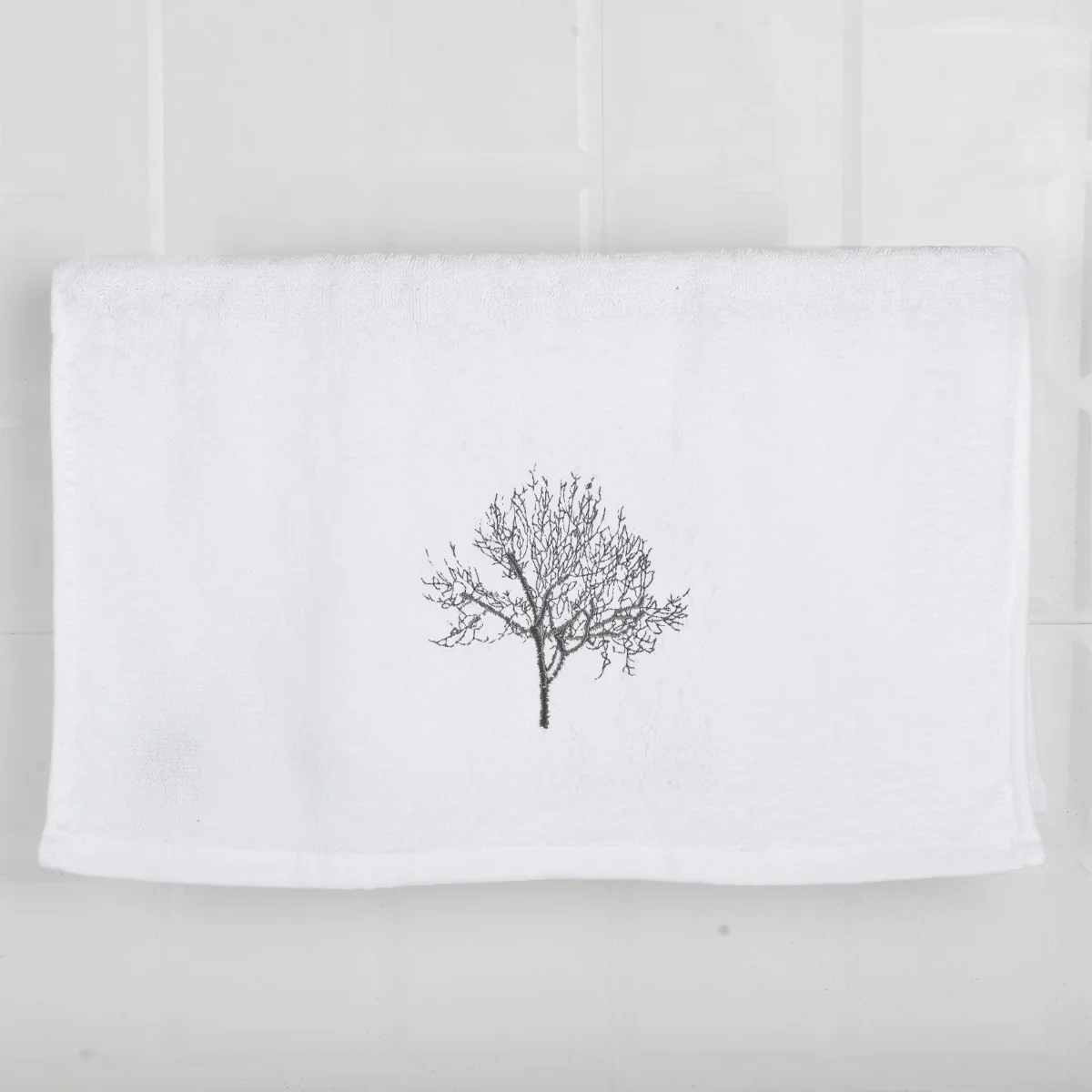 2pc Trees Towel / White - Image 3