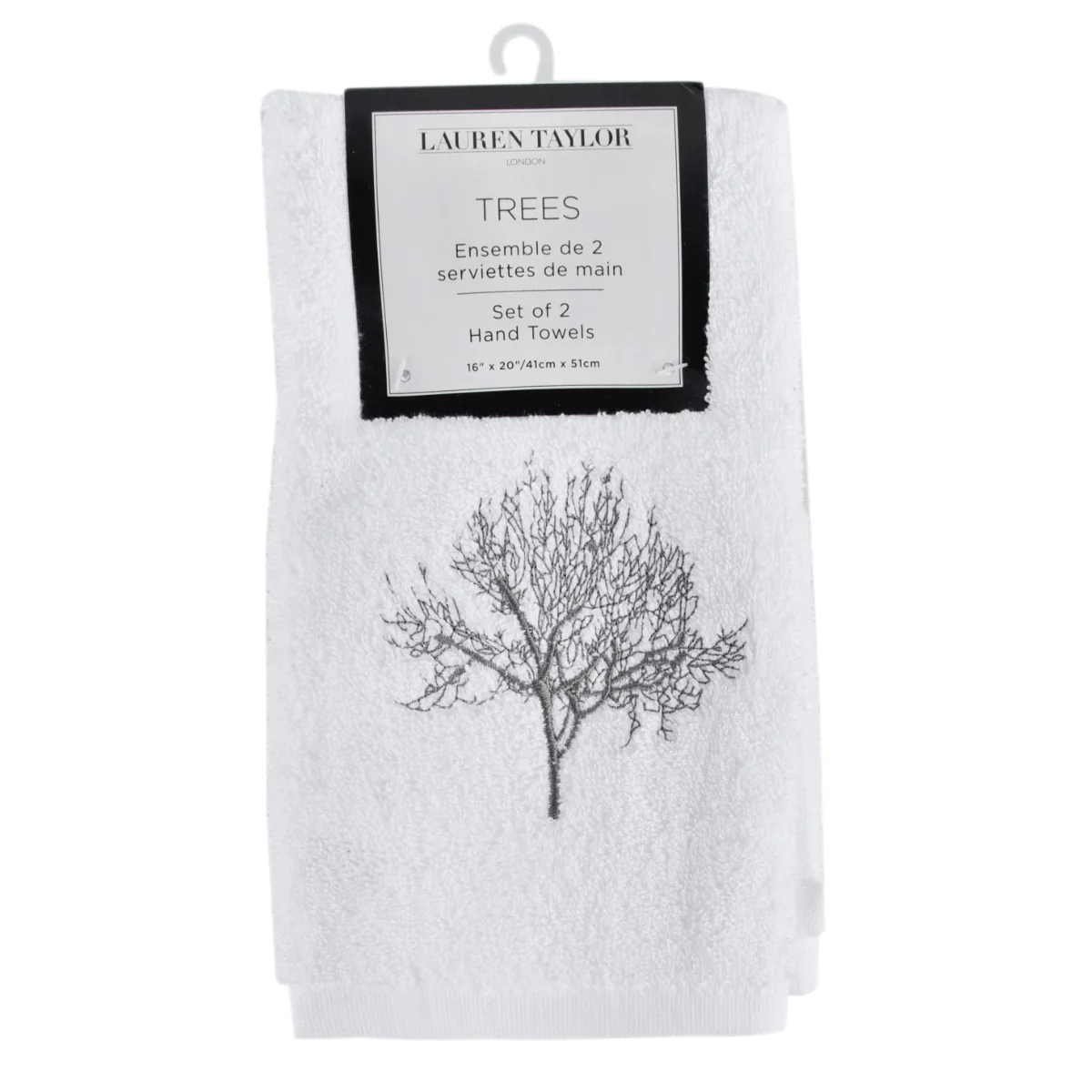 2pc Trees Towel / White - Image 4