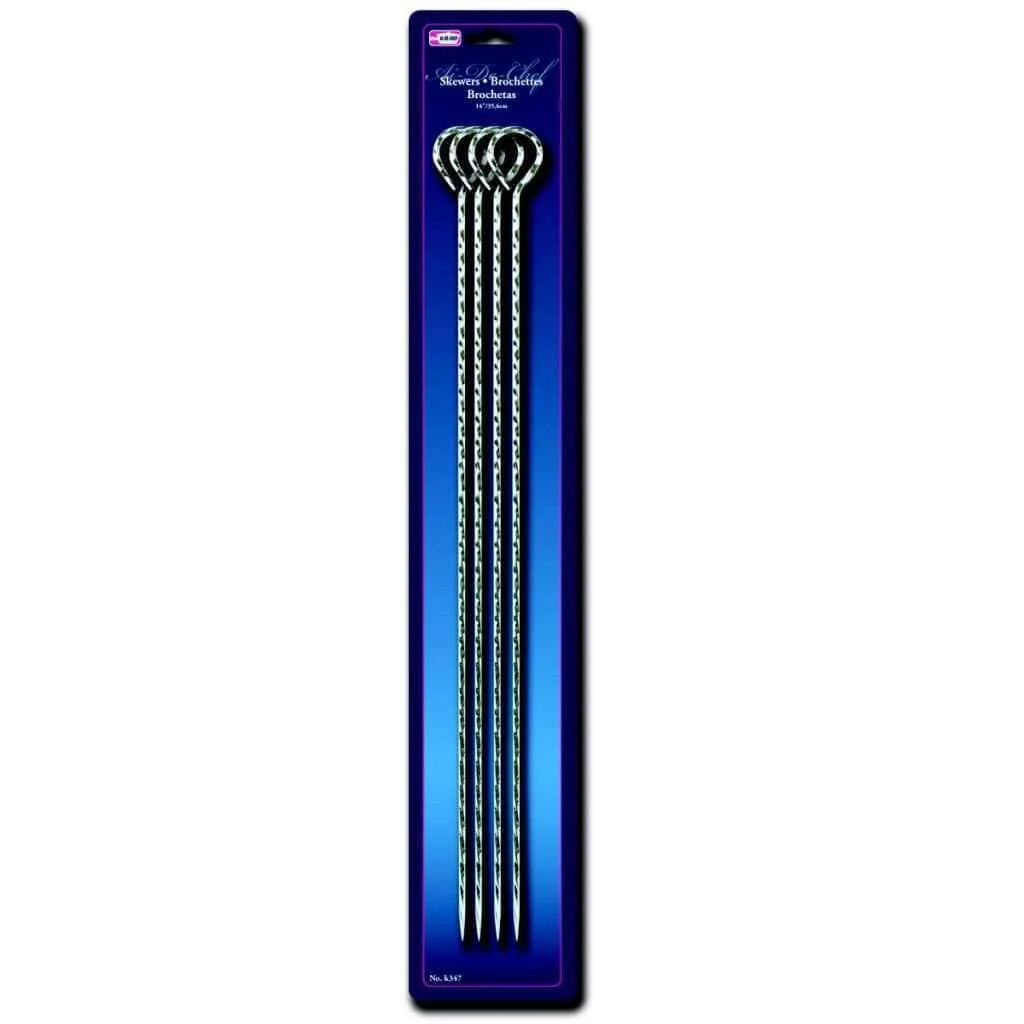 4 Metal Skewers | 14"