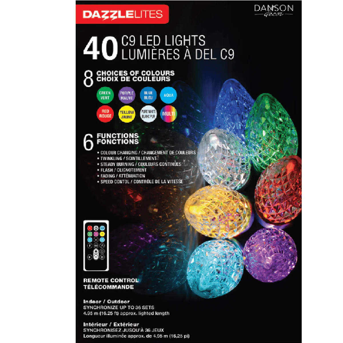 40lt C9 Multi Function Led With rf