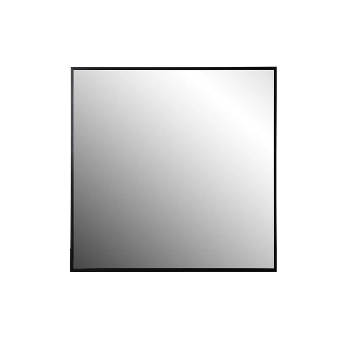 60x60" Square Aluminum Mirror with Black Frame - Image 2