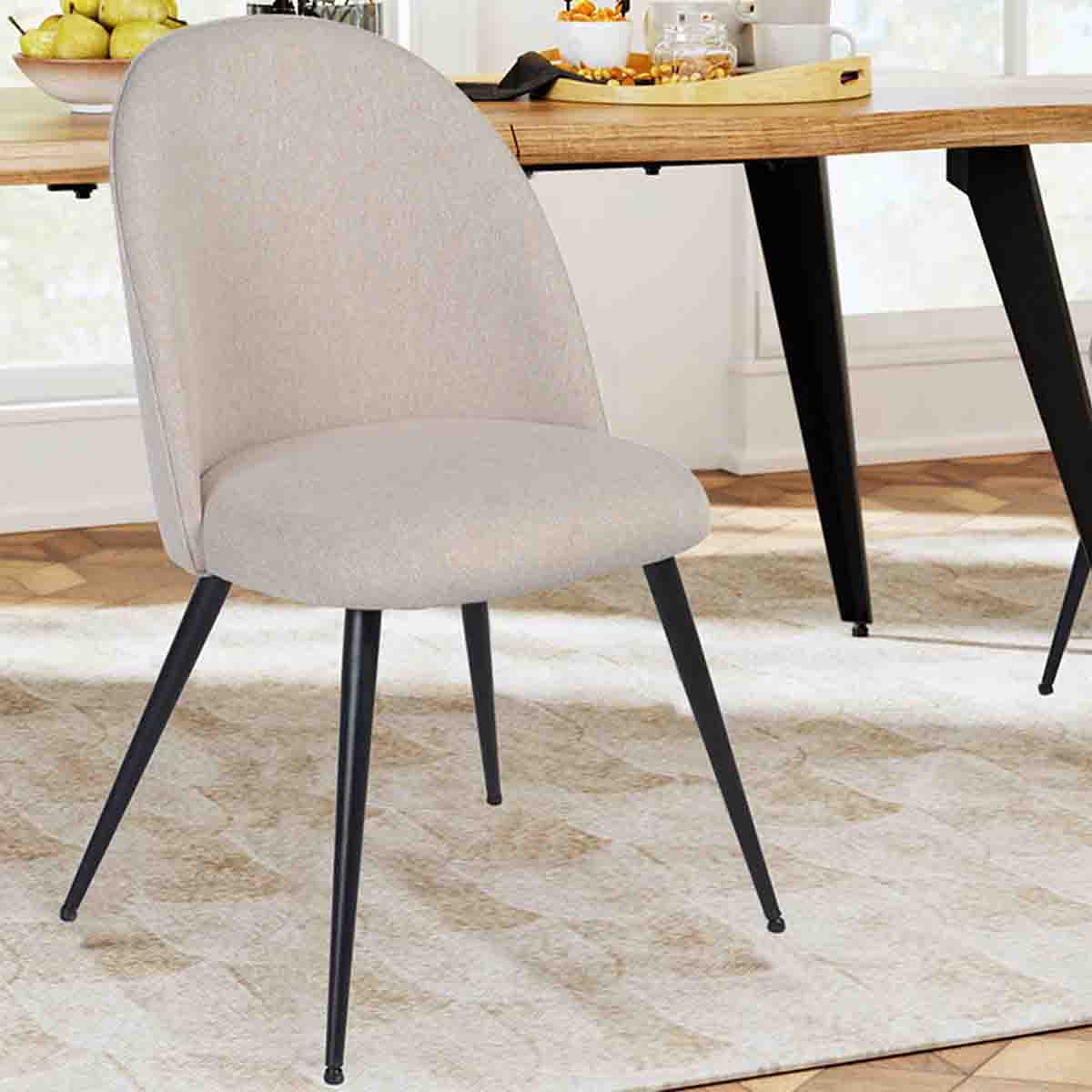 Atelier Du Nord - Zomb Fabric Upholstered Dining Chair - Image 2