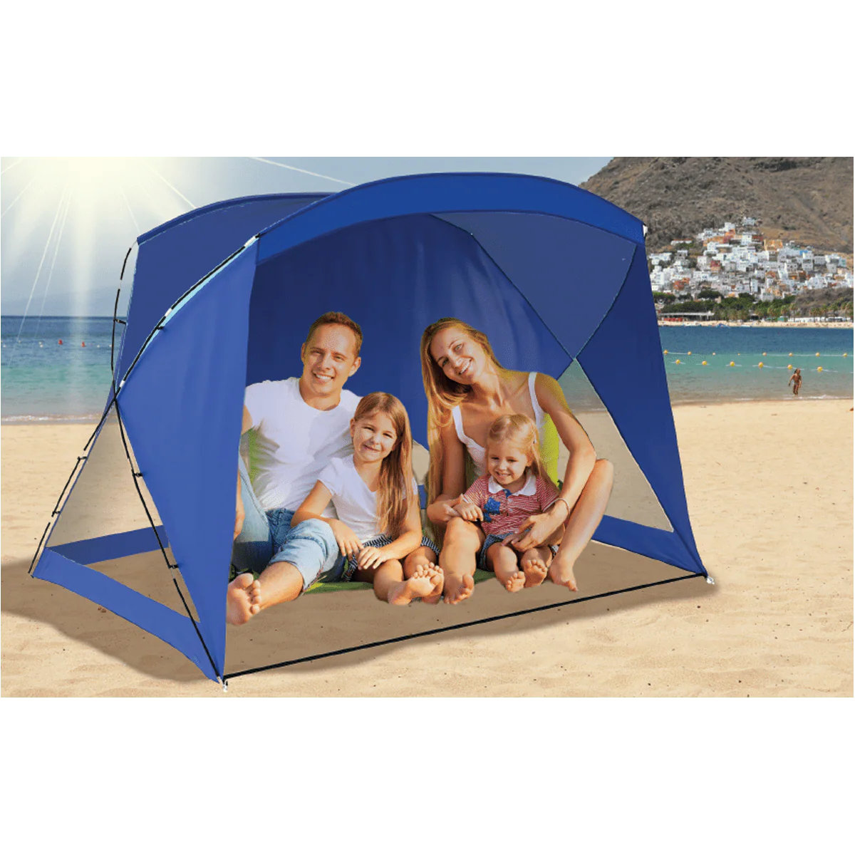 Beach Tent Sun Shelter for 2-4 Person 9’x6’