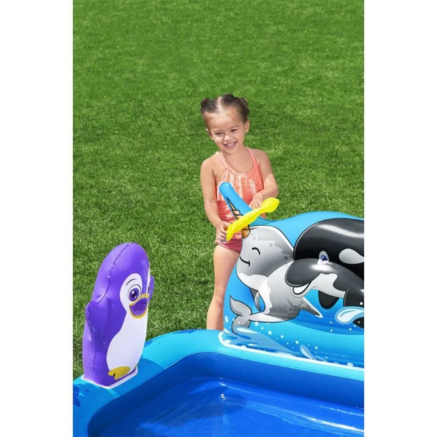 Bestway® Polar Pals™ Kids Inflatable Water Play Center and Pool 1.34 m x 1.31 m x 73 cm - Image 31