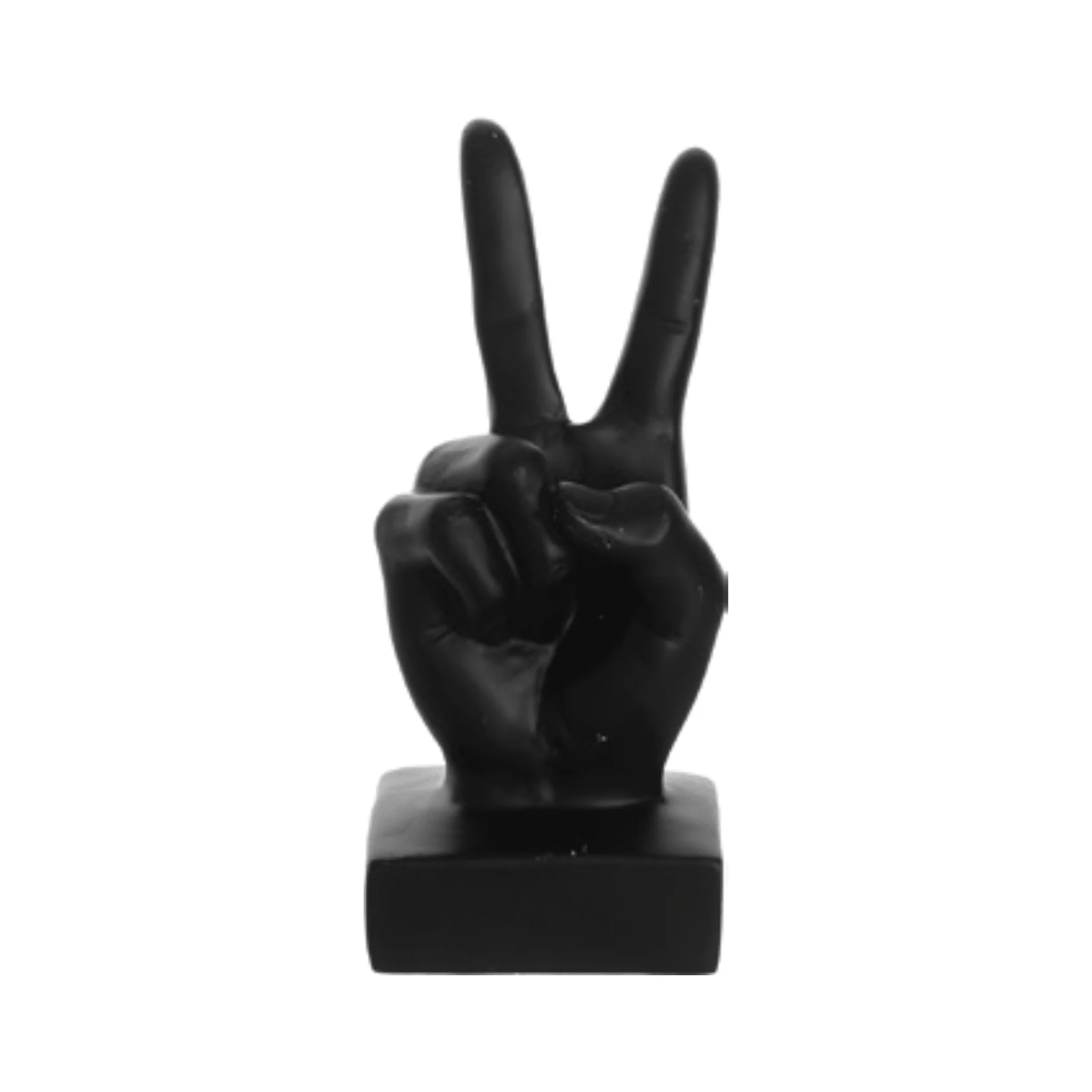 Black Sculptural Hand Decorative Object