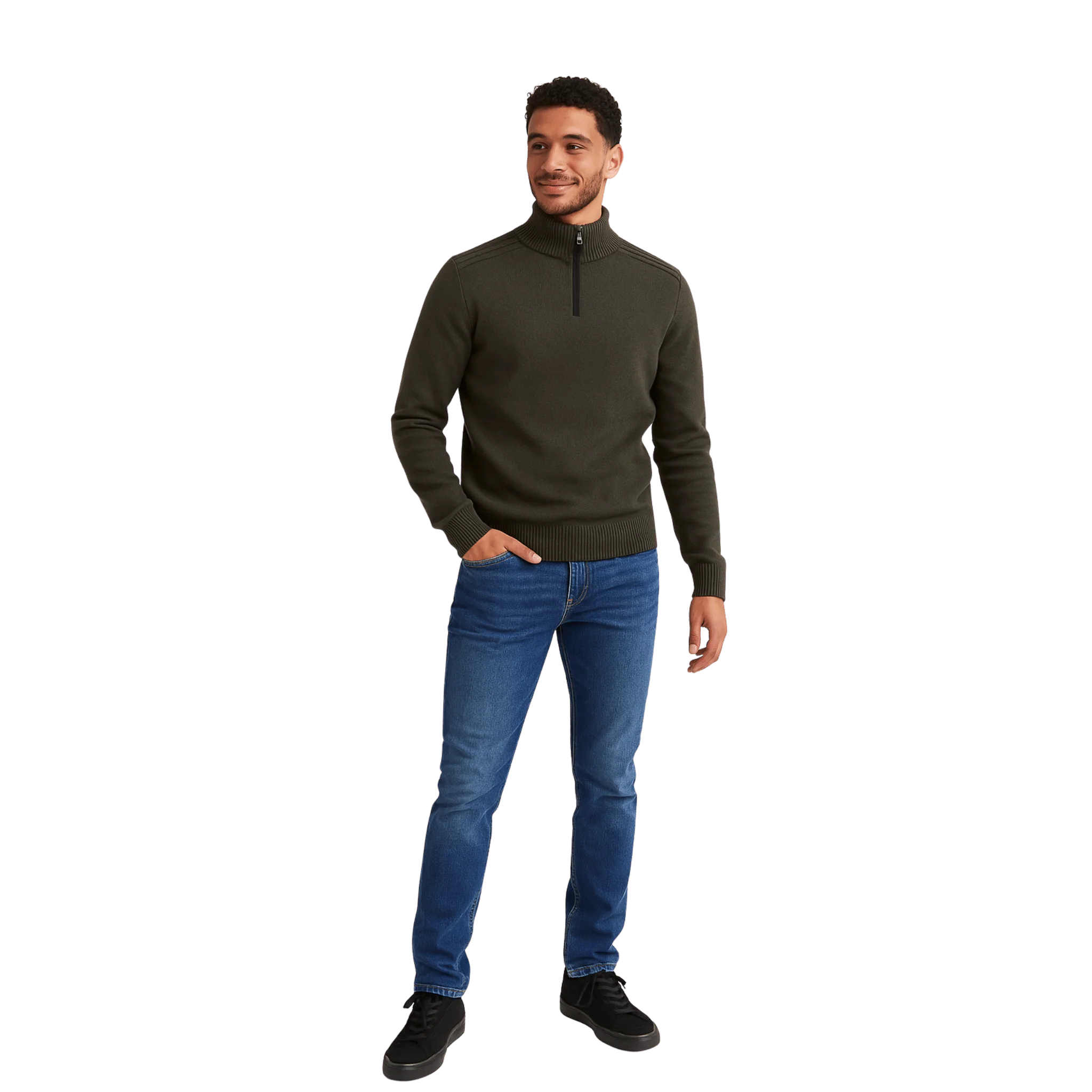 Blue Straight-Leg Jeans with Light Wash