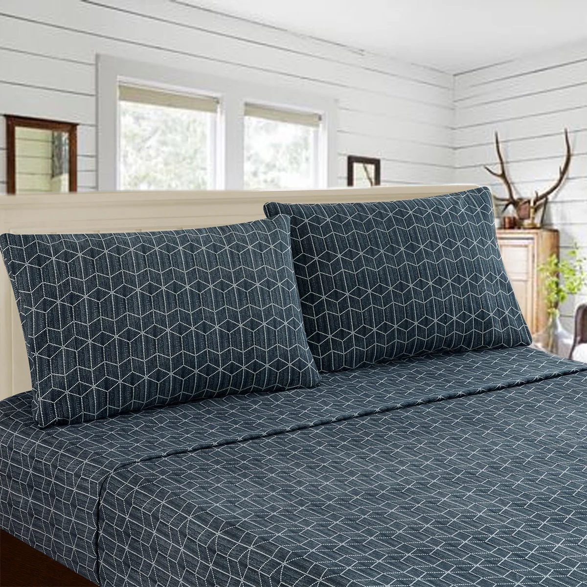 Busby Sheet Set - Blue - Image 3
