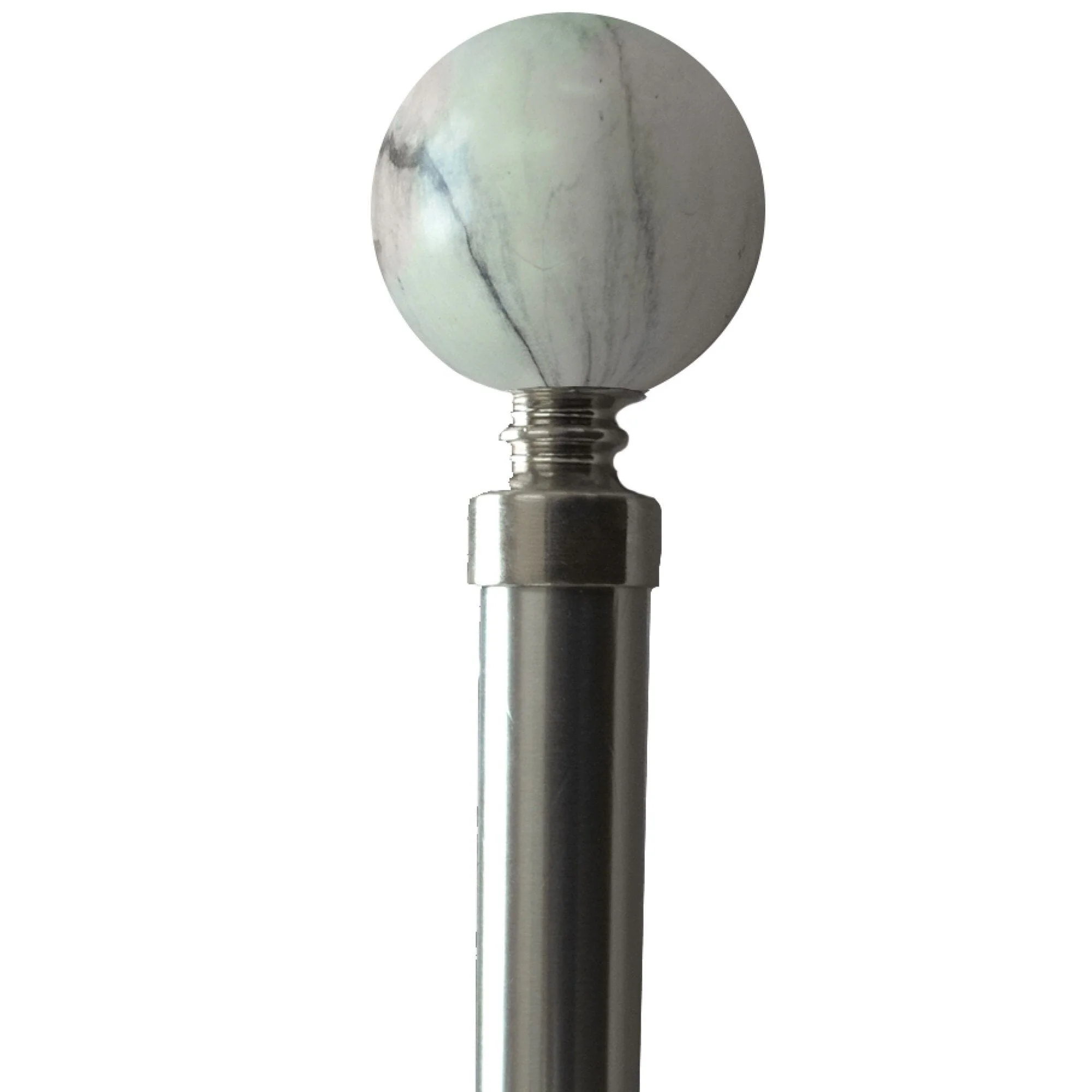 CARRERA MARBLE POLE SET - ROUND WHITE