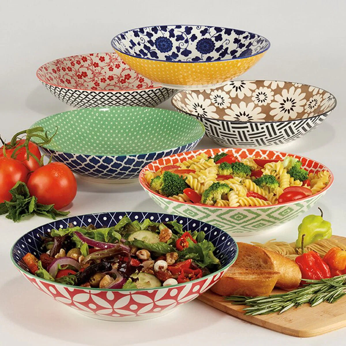 Ceramic Bowl 8.25in Printed