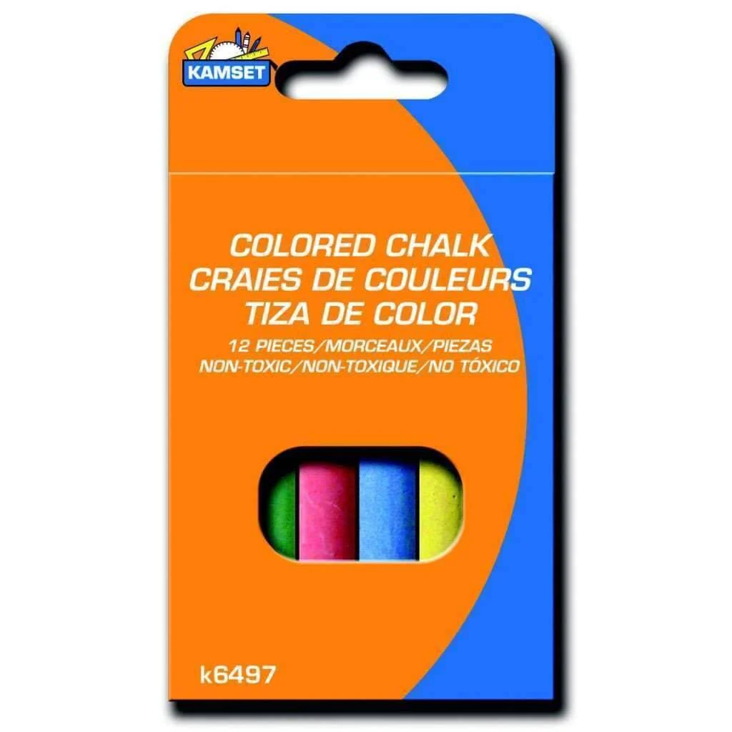Chalk - Coloured, 12 Pcs