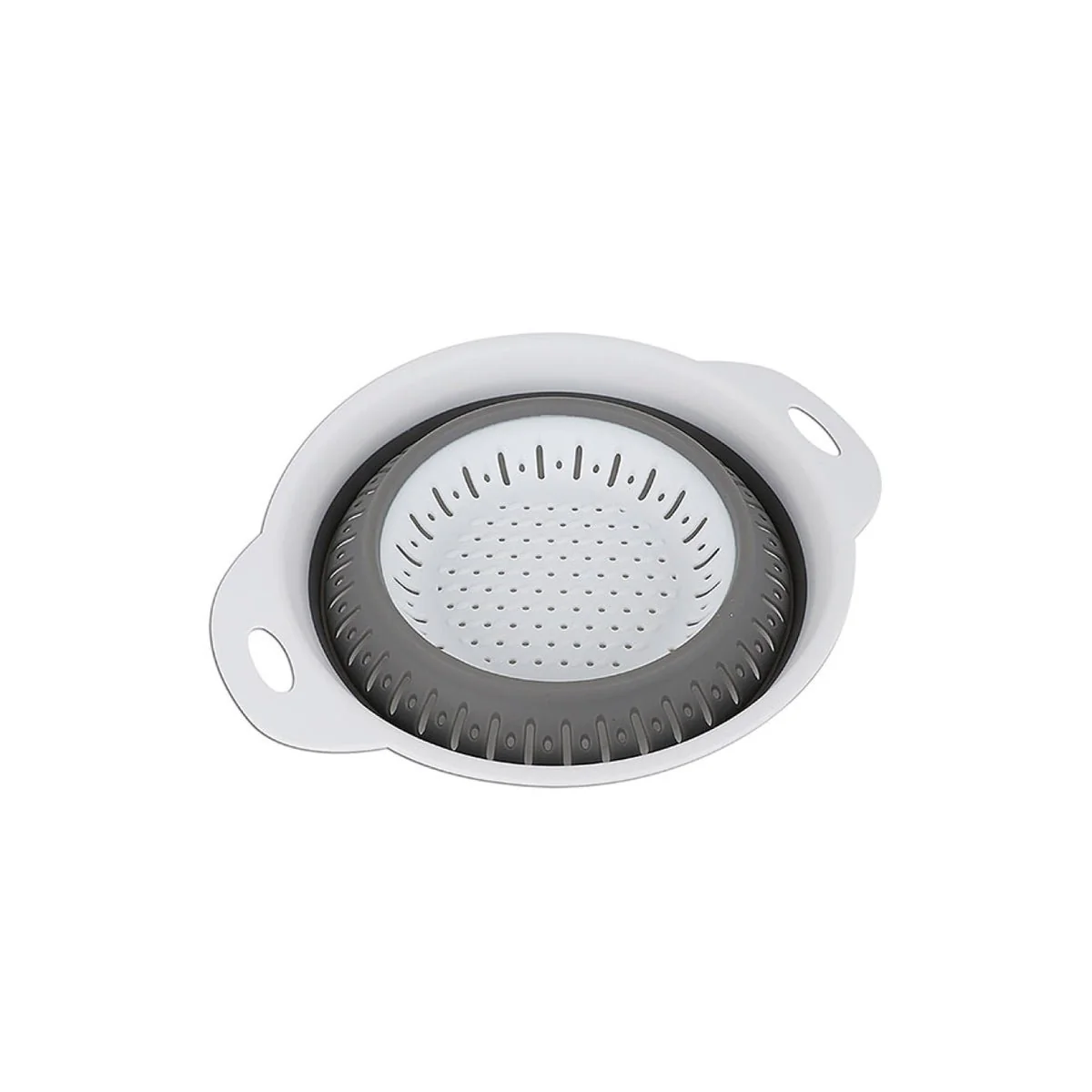 Collapsible Round Basket White/grey - Image 2