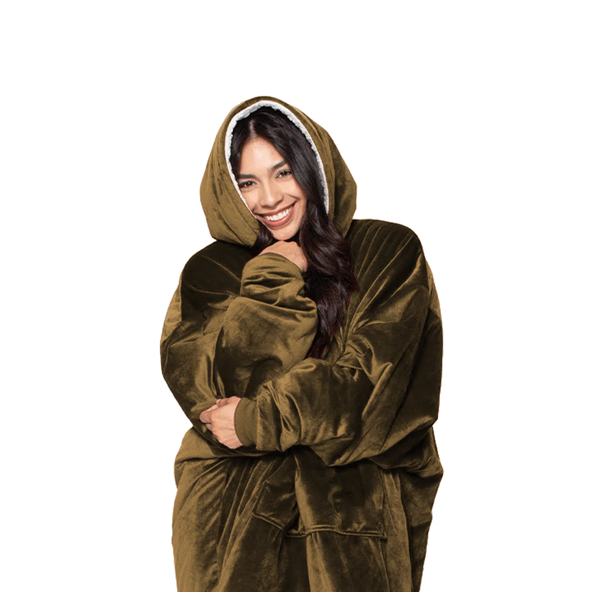 Cozy Velour Hooded Blanket - Image 7