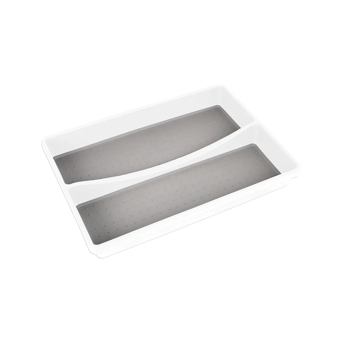 Cultery Tray 2 Sections White/grey