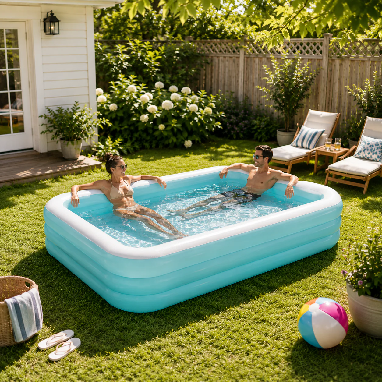 Family Inflatable Pool 2 m x 1.46 m