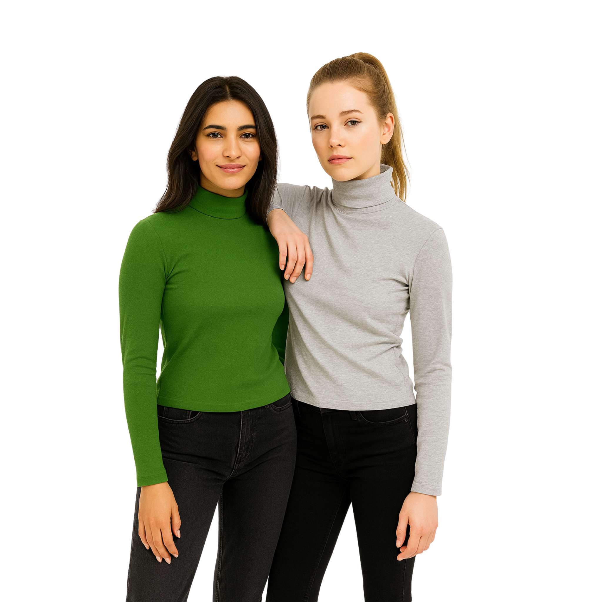 Fitted Turtleneck Top - Image 2