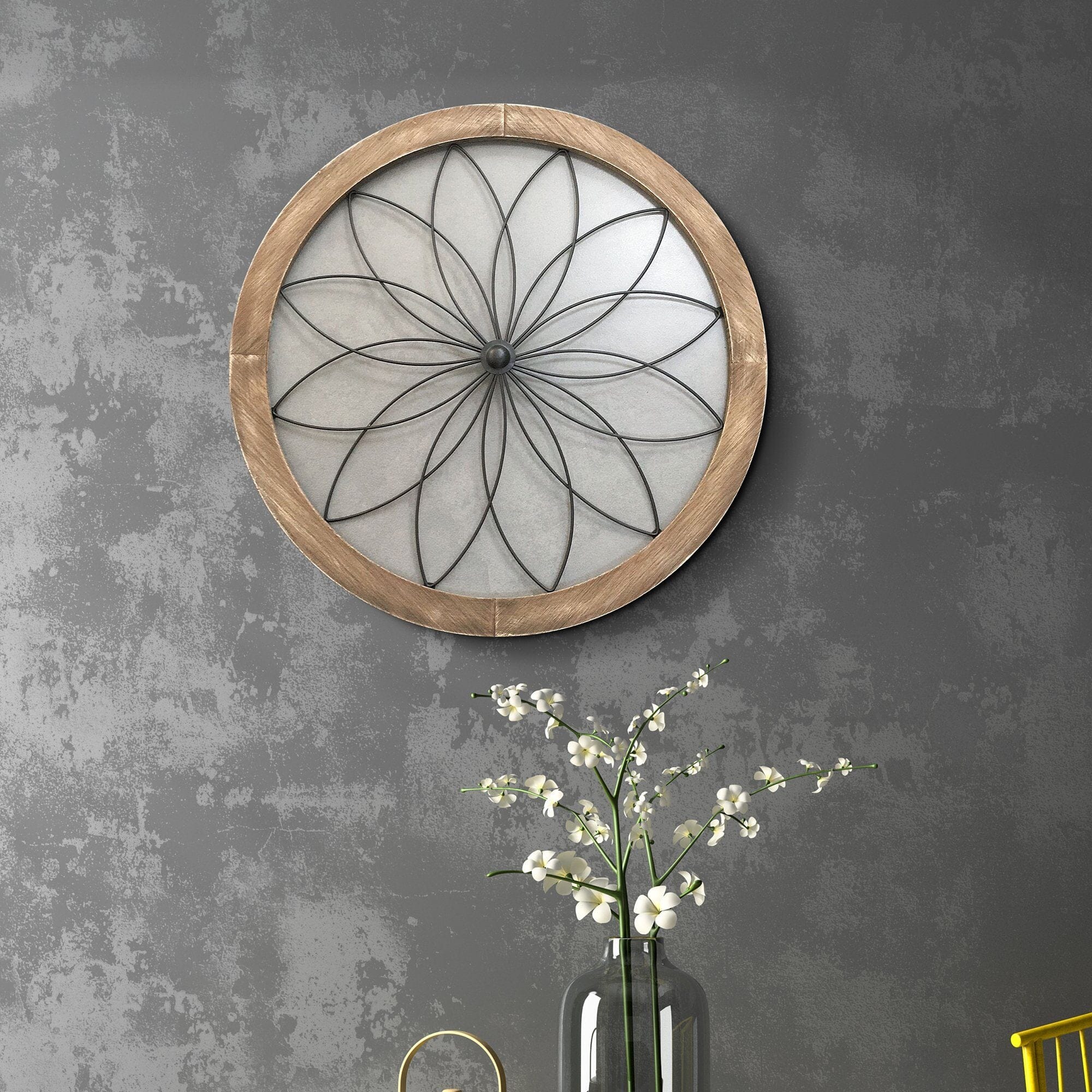 Floral Metal Wall Decor - Image 2