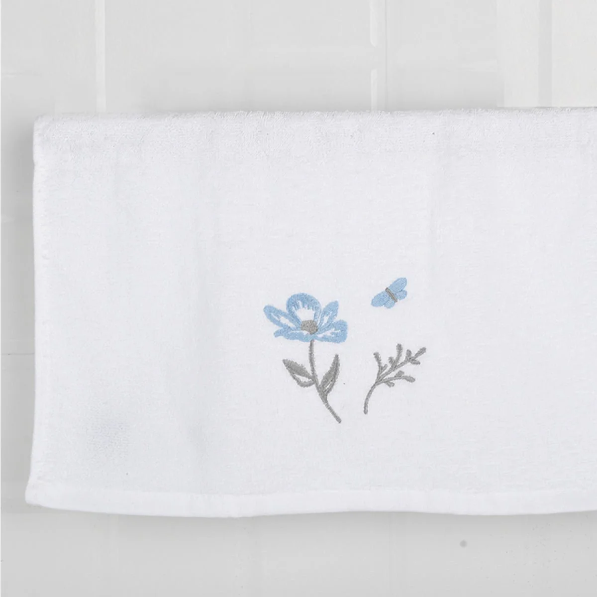 Florance - Shower 2pk Hand Towel 16x20 White - Image 2