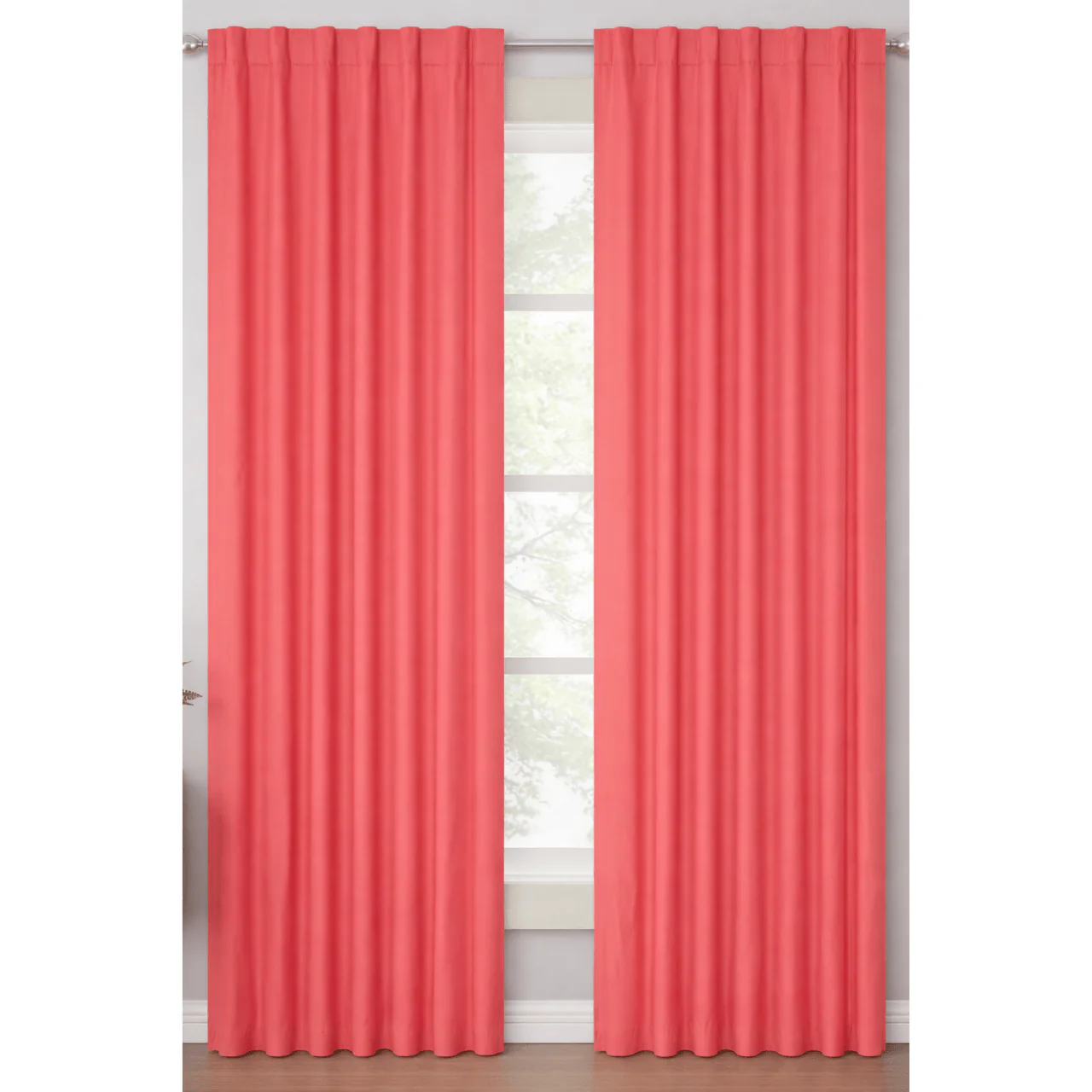 Jacob Back Tab Lined Faux Linen Curtain Panels – 52X84 (2-Pack) - Image 2