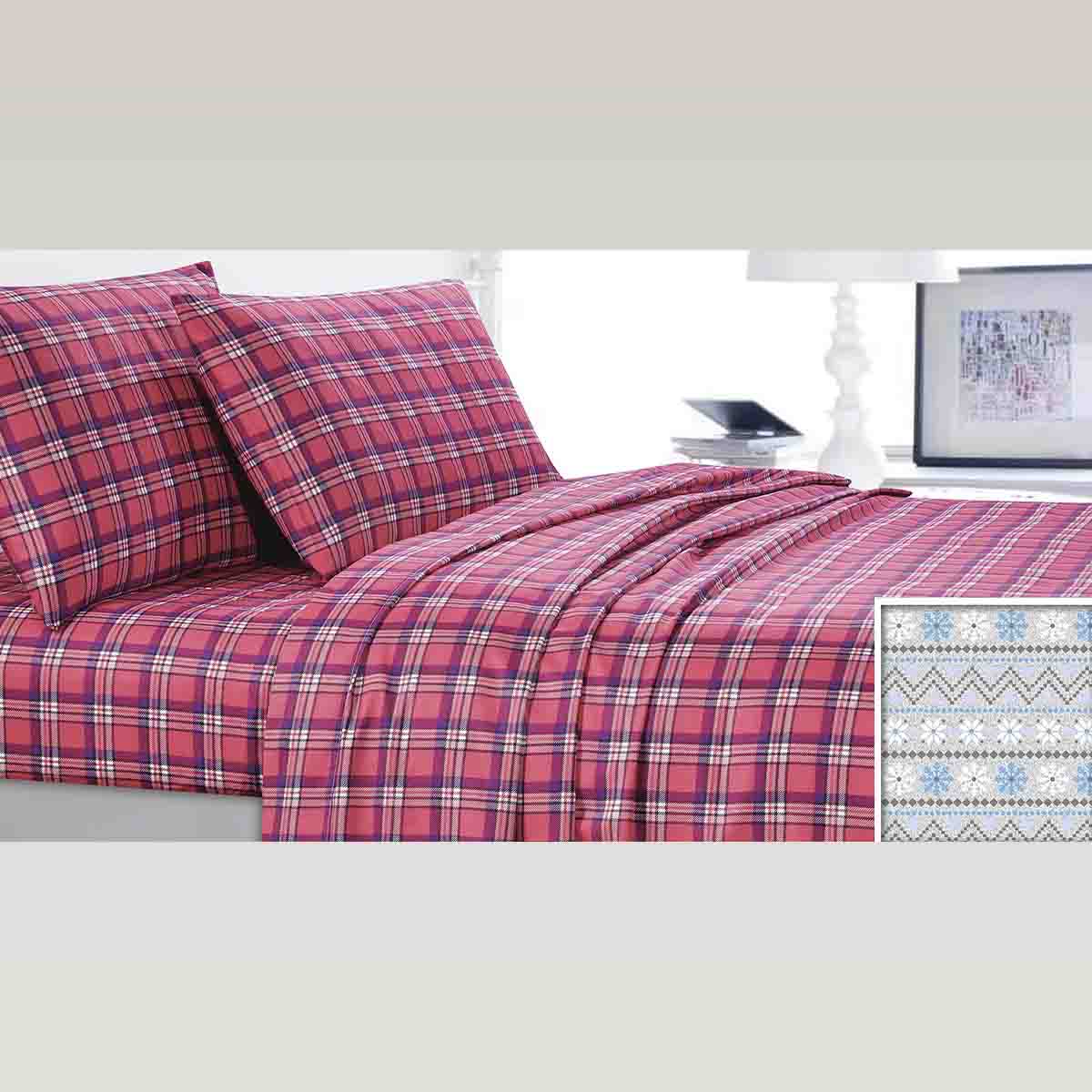 KATRINA blue fair isle Duvet Cover Set