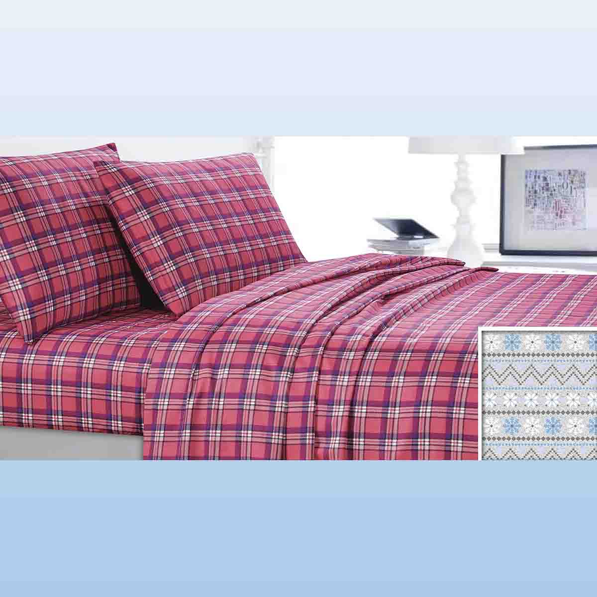 KATRINA blue fair isle Duvet Cover Set - Image 3