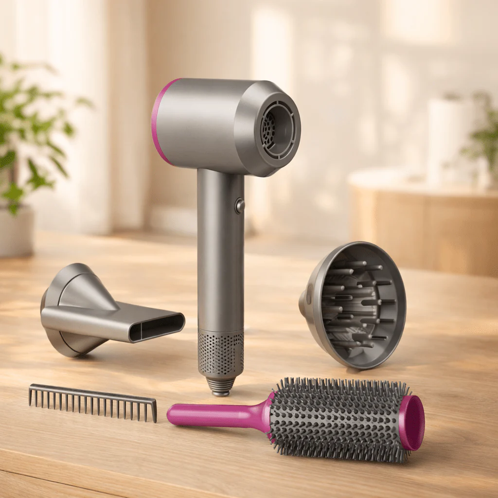 Kids Dressing Set with Light & Sound Hair Dryer Toy - Image 3