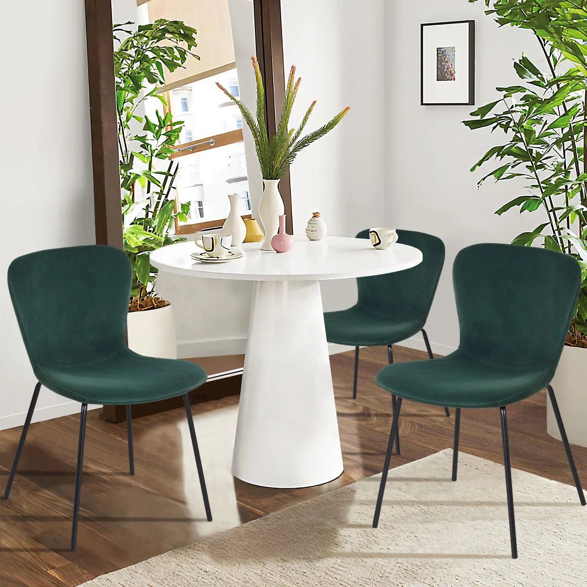Koziello | PU Velvet Dining Chair - Image 7