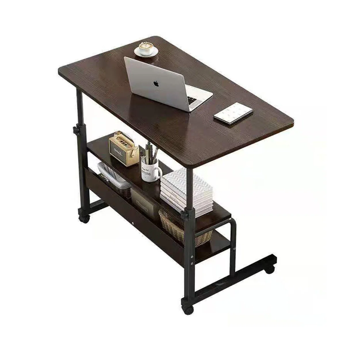 Laptop Table Height Adjustable With shelf - Image 7