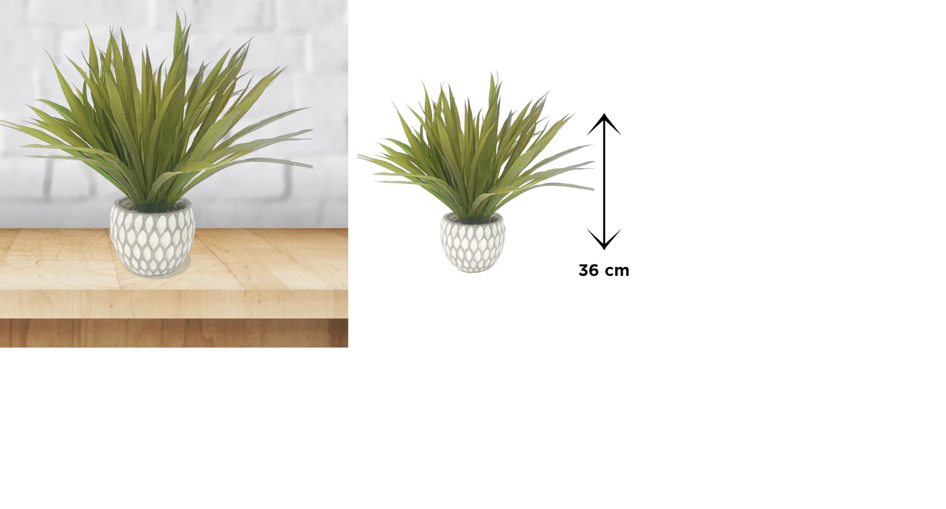 LAUREN TAYLOR -Artificial Plant Grass Cement - Image 2