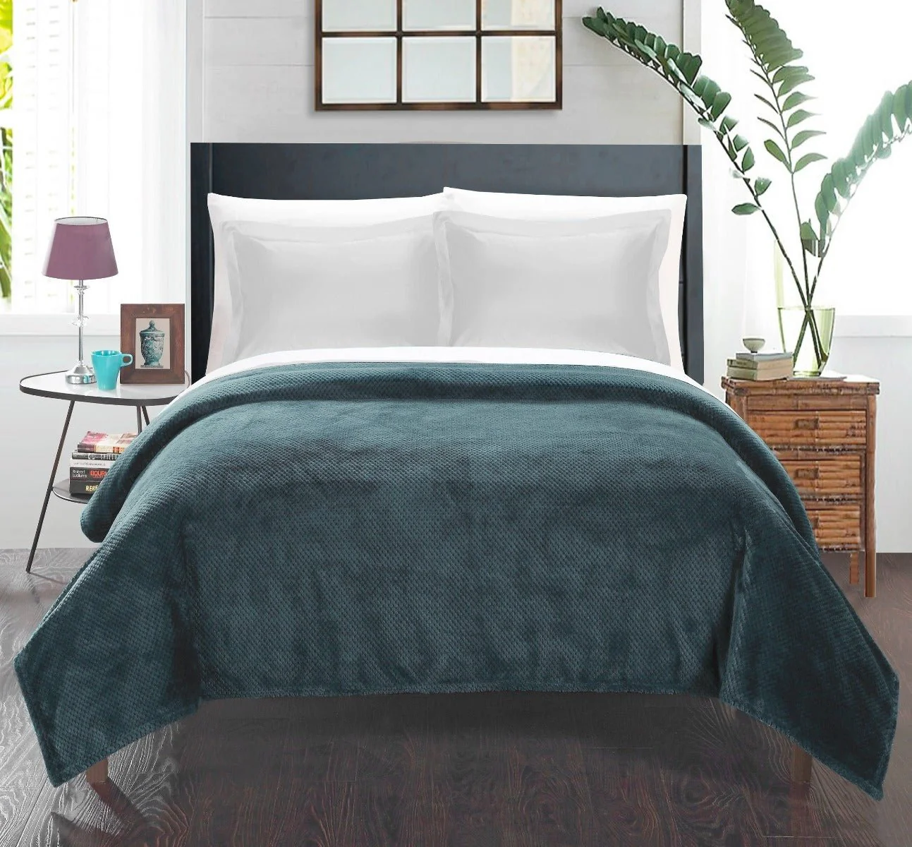 Lauren Taylor-ELENA Texture Fleece Blanket - Image 2