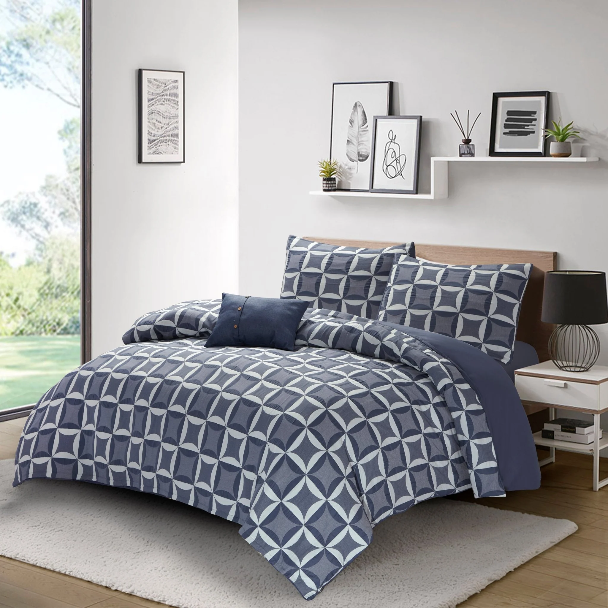 Lauren Taylor -HAVEN 4PCS Jacquard Duvet Cover Set - Image 3