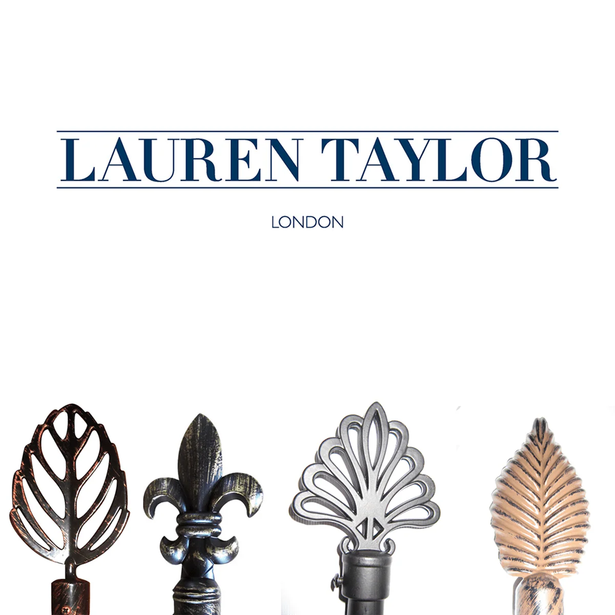 Lauren Taylor - LONDON | Decorative Curtain Poles (Set of 2) - Image 2