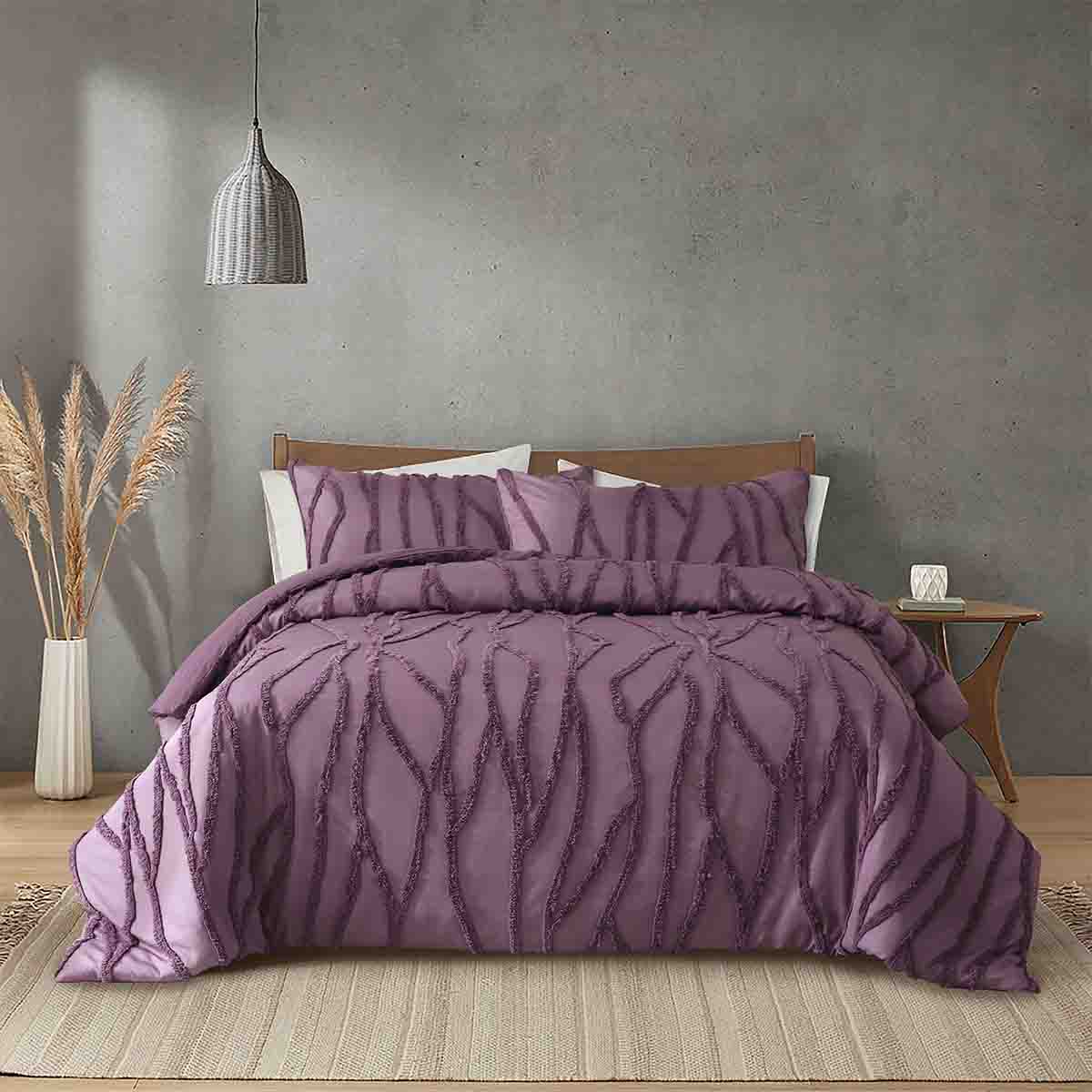 Lauren Taylor -NAYA Jacquard 3 PCS Duvet Cover Set - Image 2