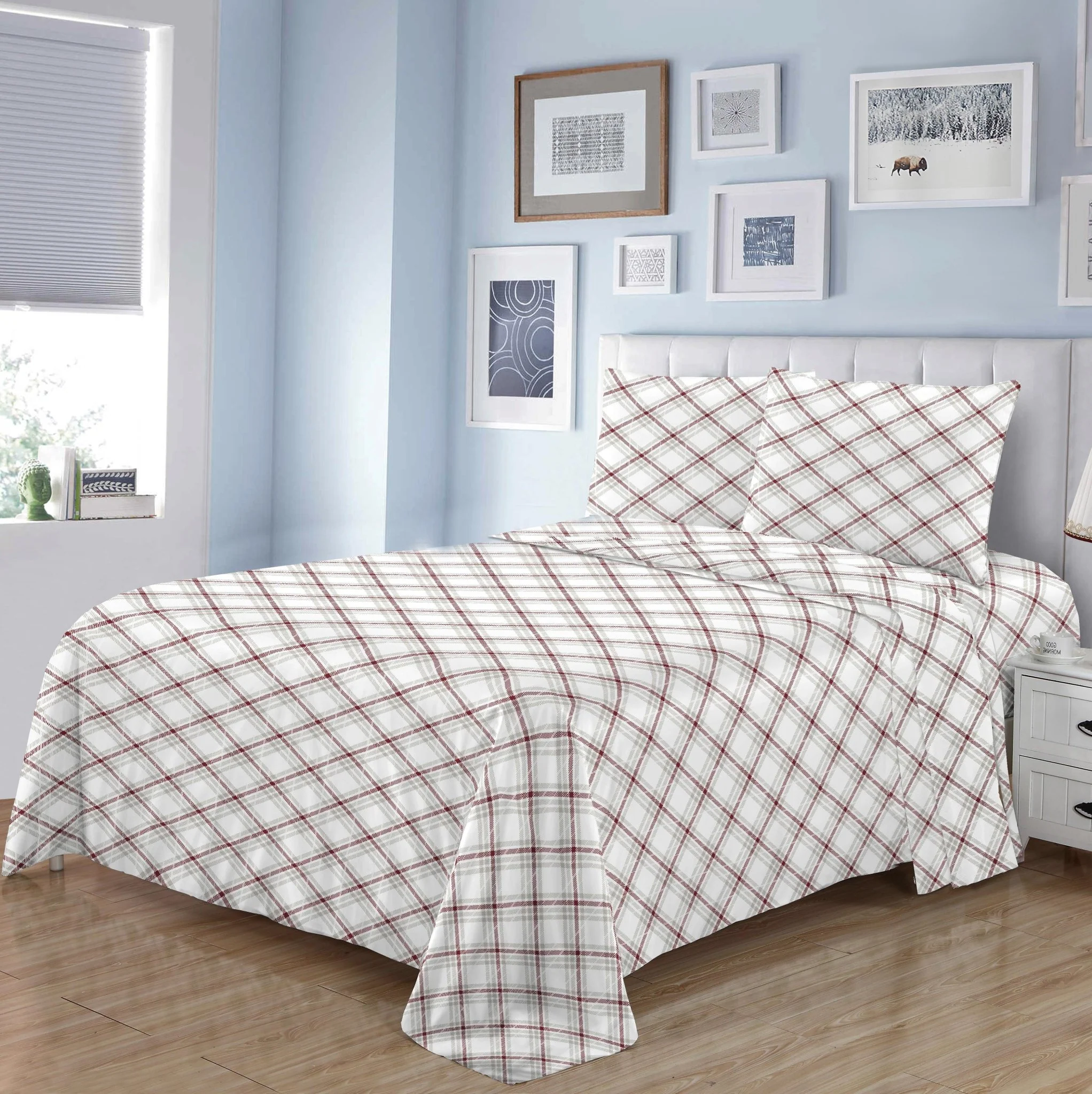 Lauren Taylor Satin Printed Sheet Set - Image 4