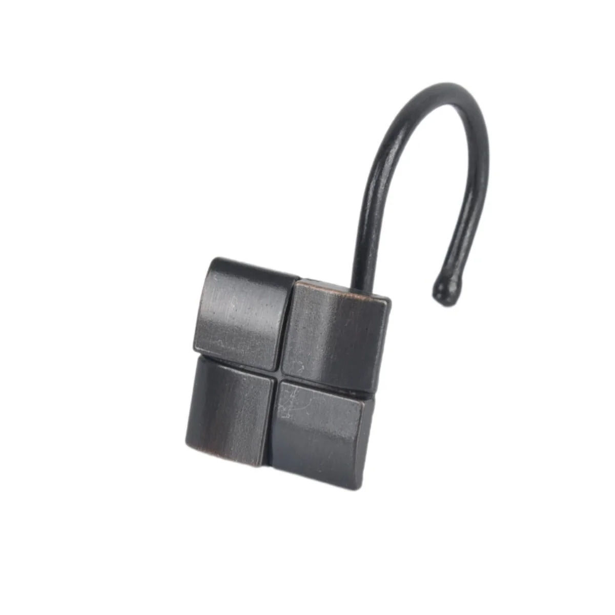 Le Spa - 12 Piece Metal Shower Hooks | Square - Image 3