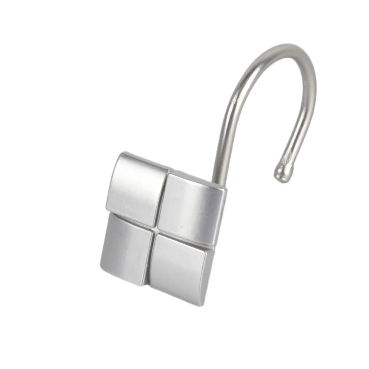 Le Spa - 12 Piece Metal Shower Hooks | Square - Image 4