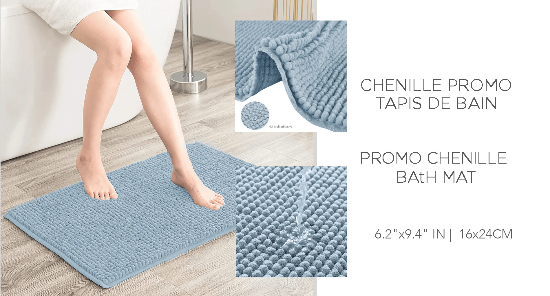 Le Spa | Promo Chenille - Bath Mat - Image 2