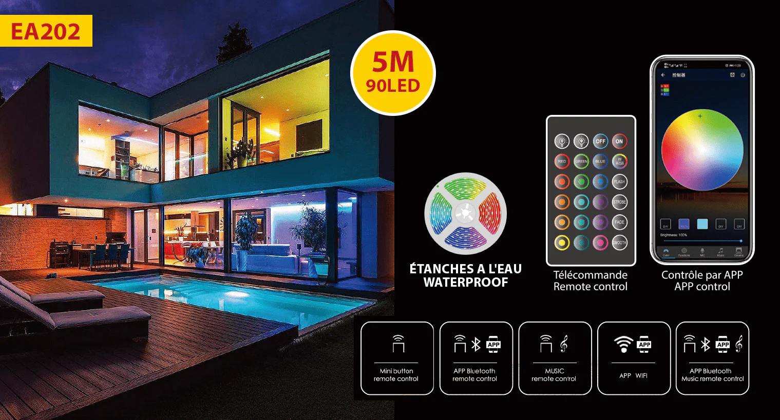 Led Strip remote Control adapter wifi -5M - Image 2