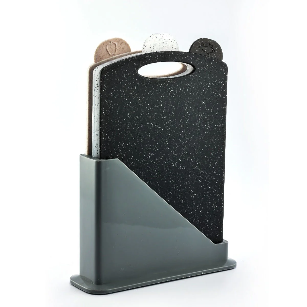 Nylon Fiber Cutting Board Set With Holder 4Pcs