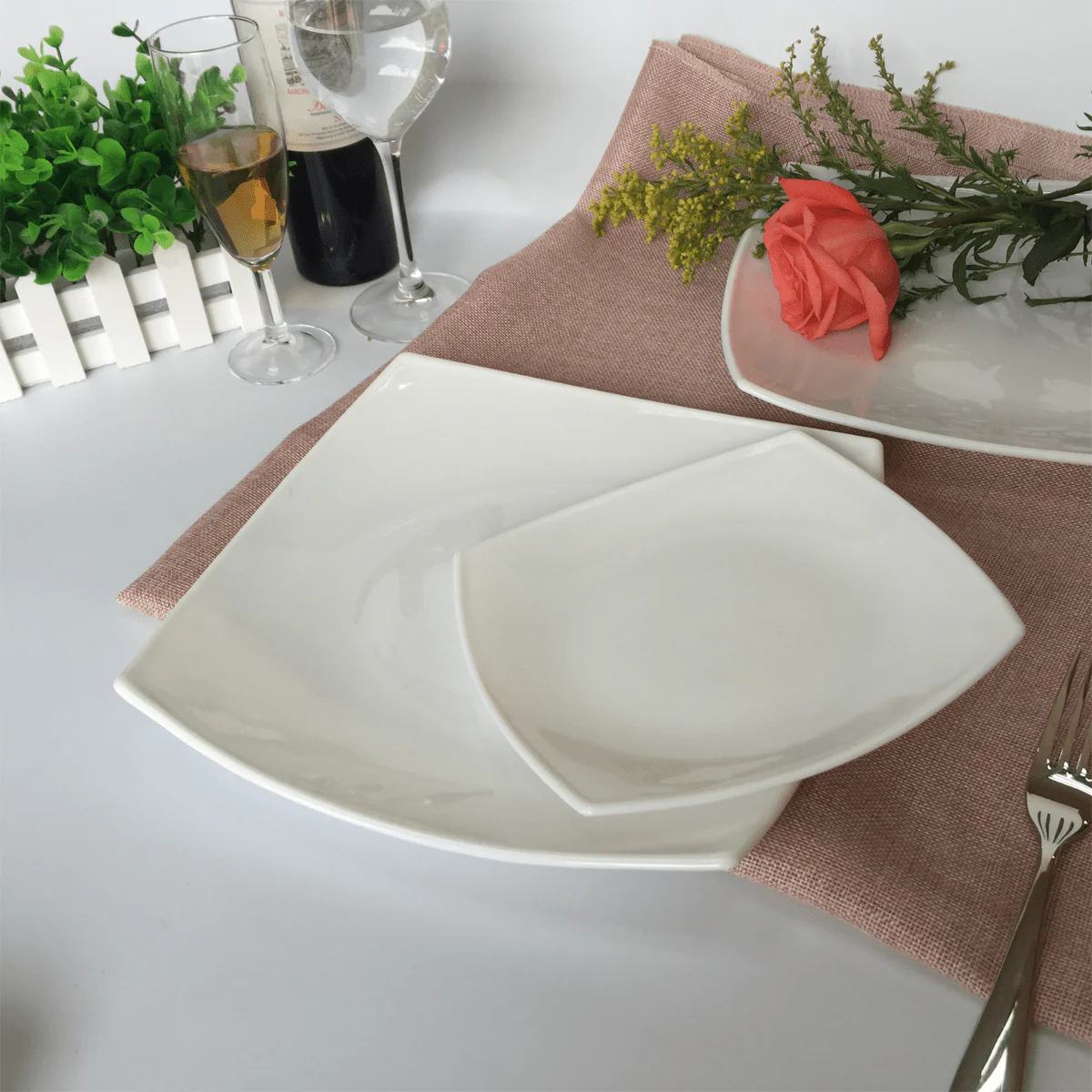 Opaline Diner Soft Square Plate