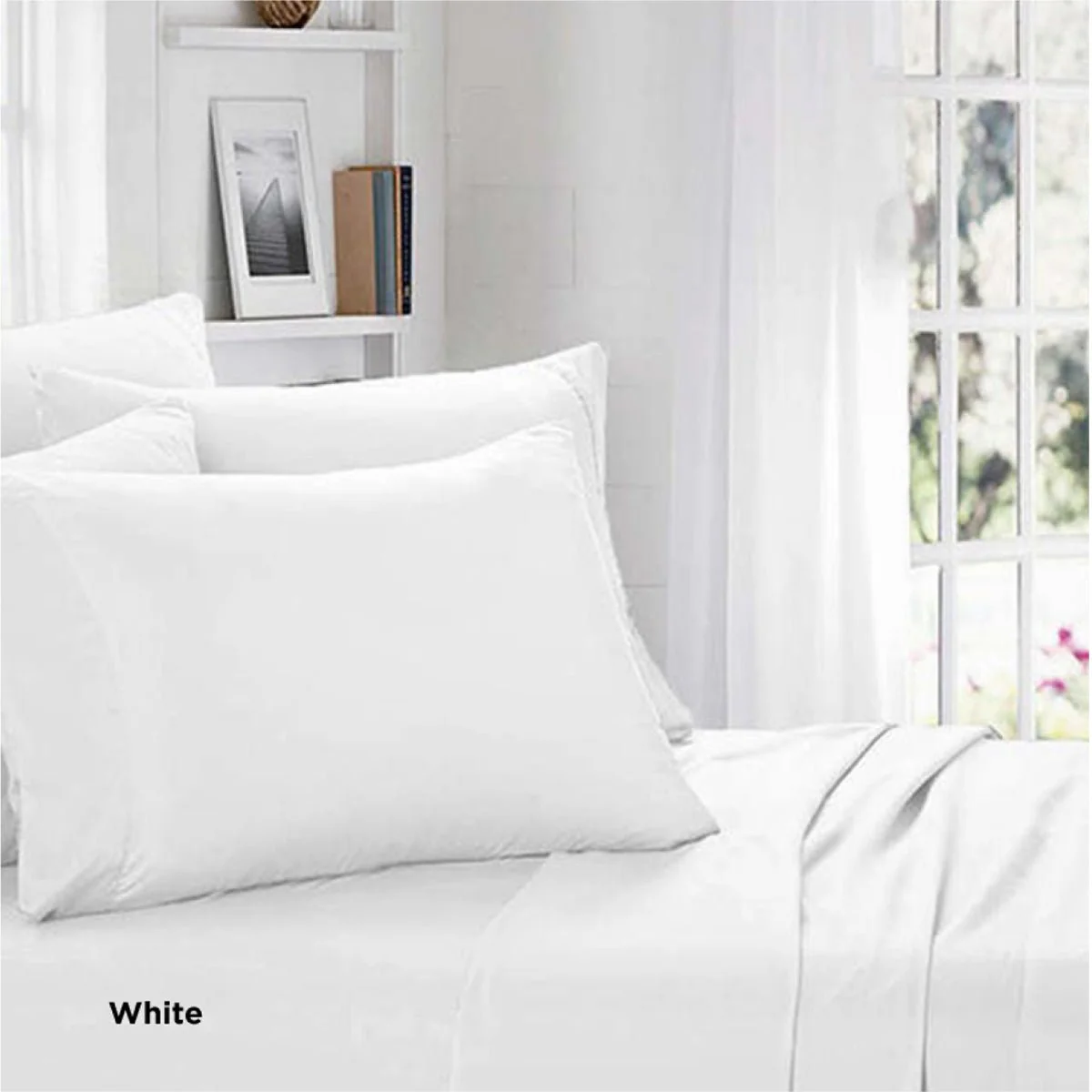 Organic Cotton White Duvet Cover Set - Image 2