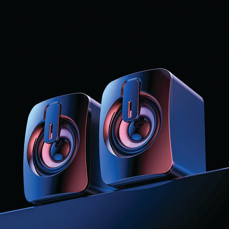 Pair Of Gaming Speakers Fancy Light - Image 8