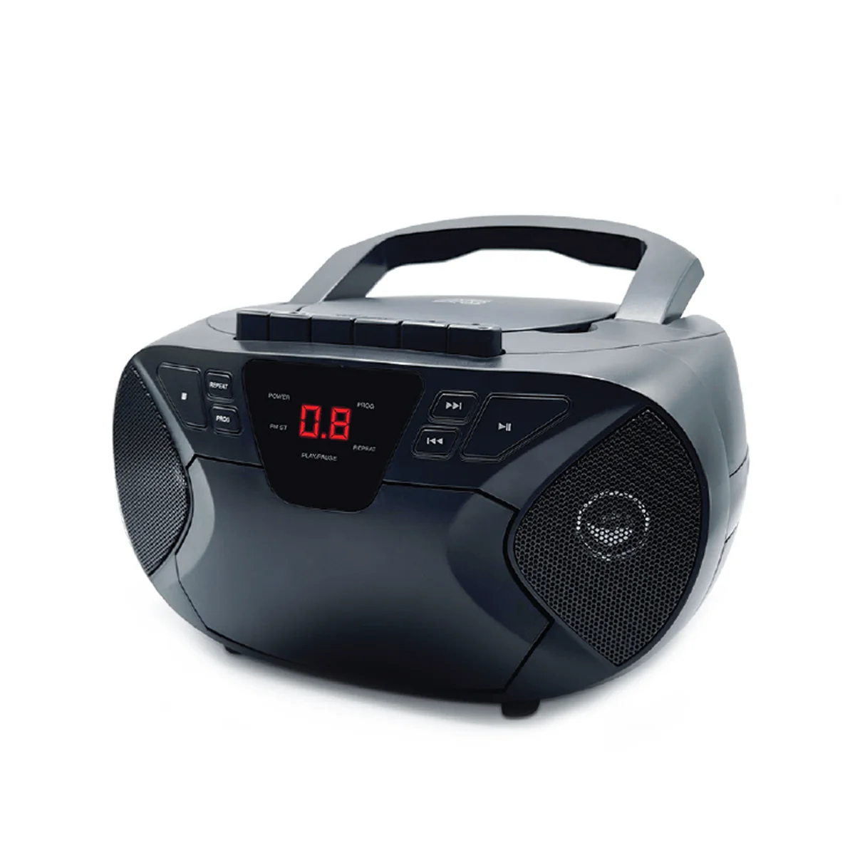 Portable CD Audio Player and AM/FM Radio Cassette Bluetooth Boombox - Image 2