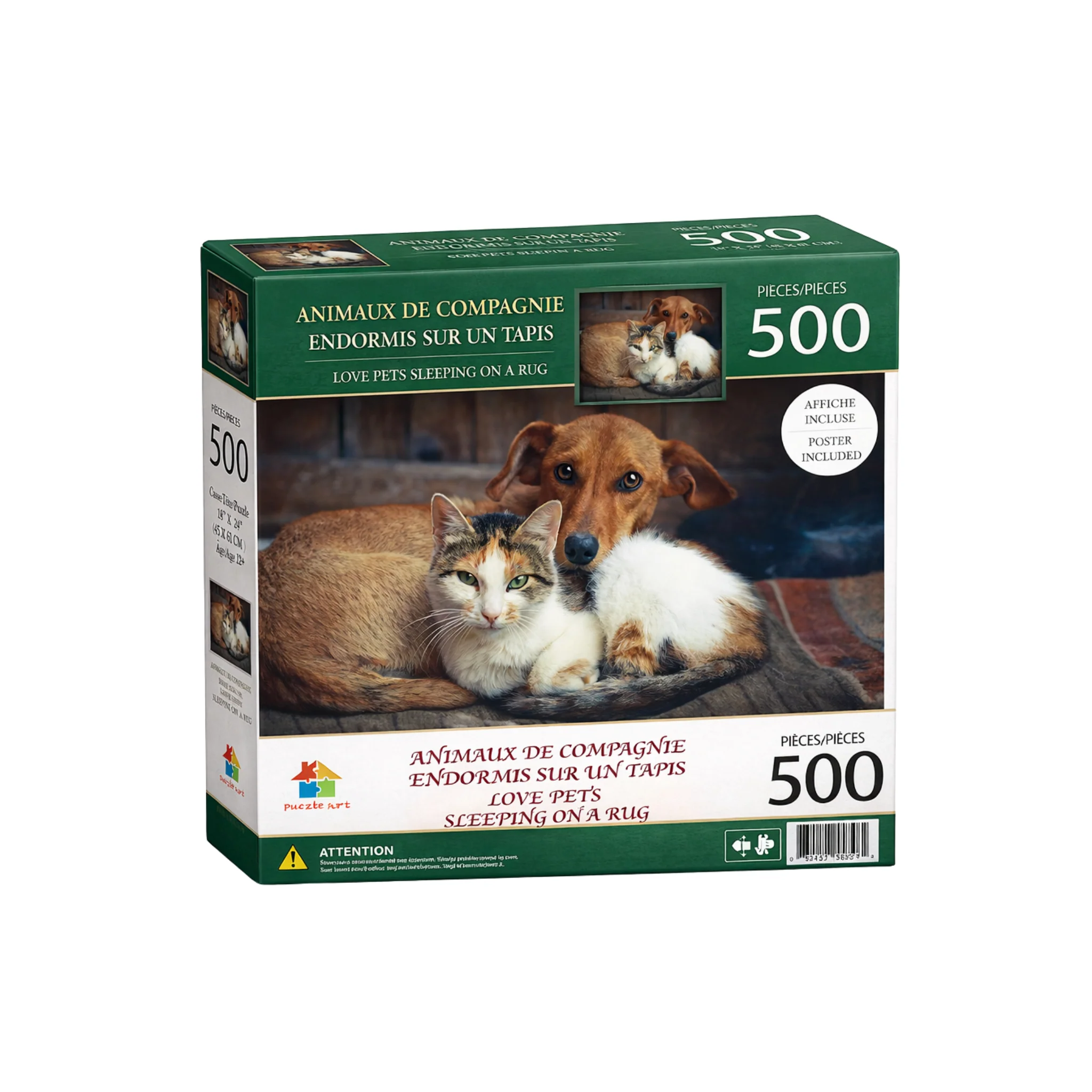 Premium Landscape & Animal Puzzle – 300, 500 or 1000 Pieces (Poster Included) - Image 17