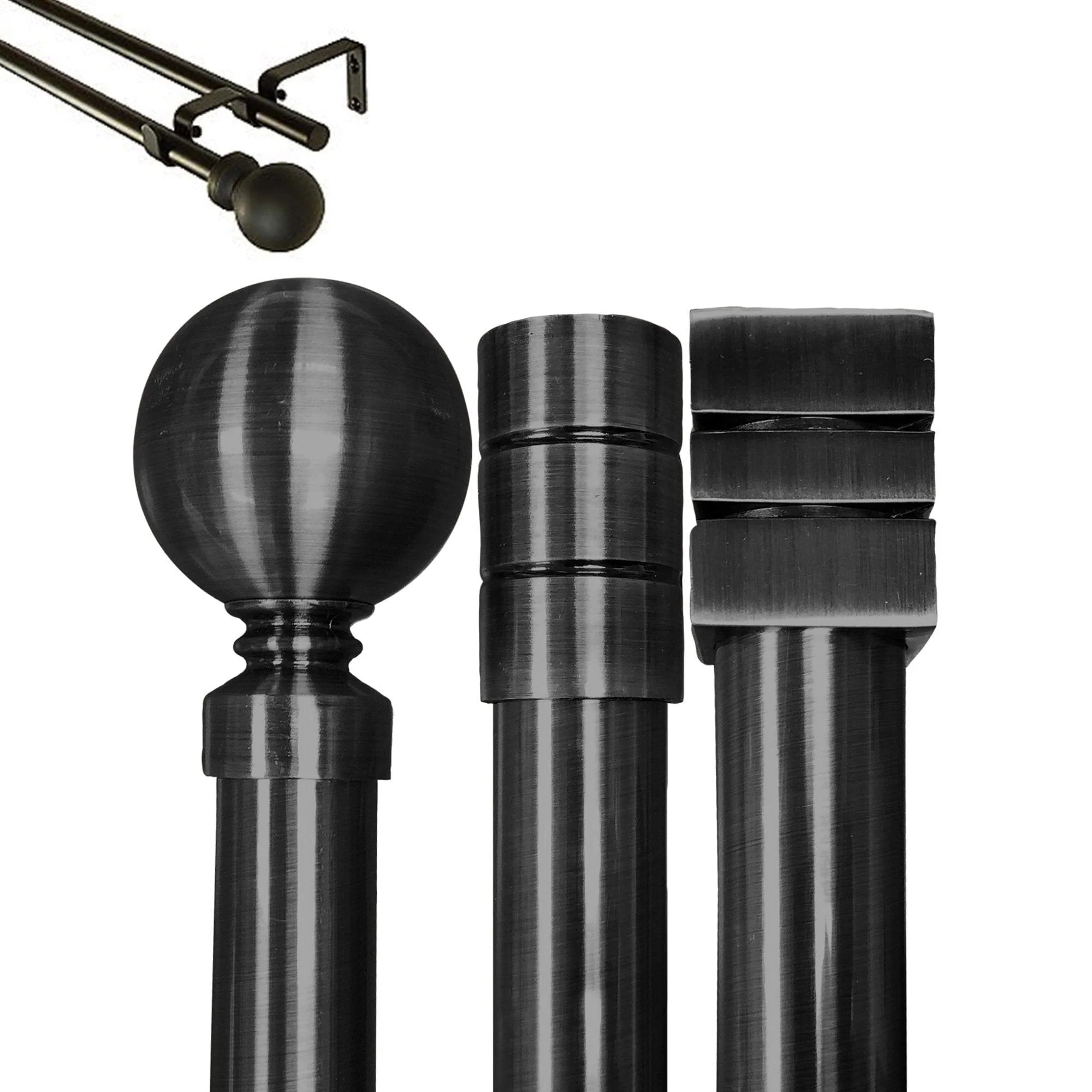 PRESTIGE DOUBLE POLE SET - BLACK