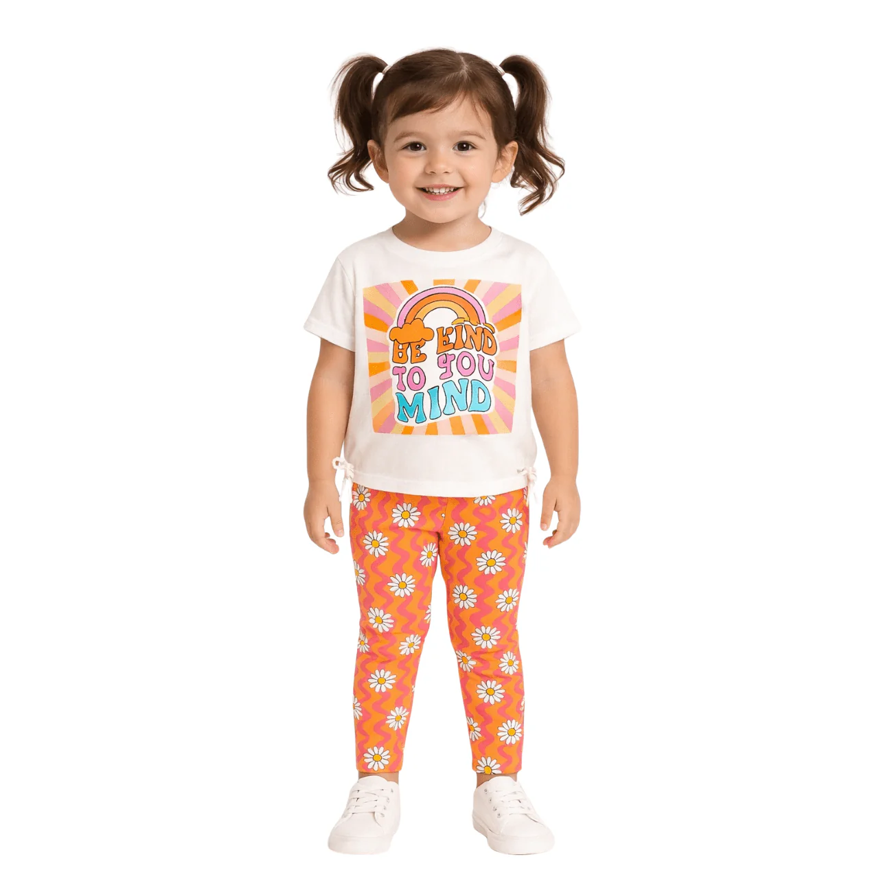 Printed Graphic Tee & Legging Set - Image 4