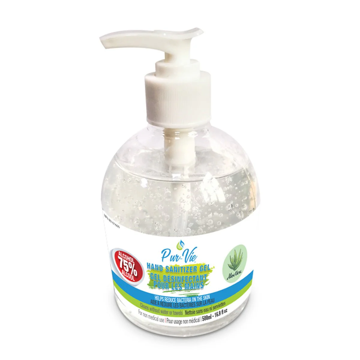 Pur Vie Aloe Vera Hand Sanitizer 500Ml