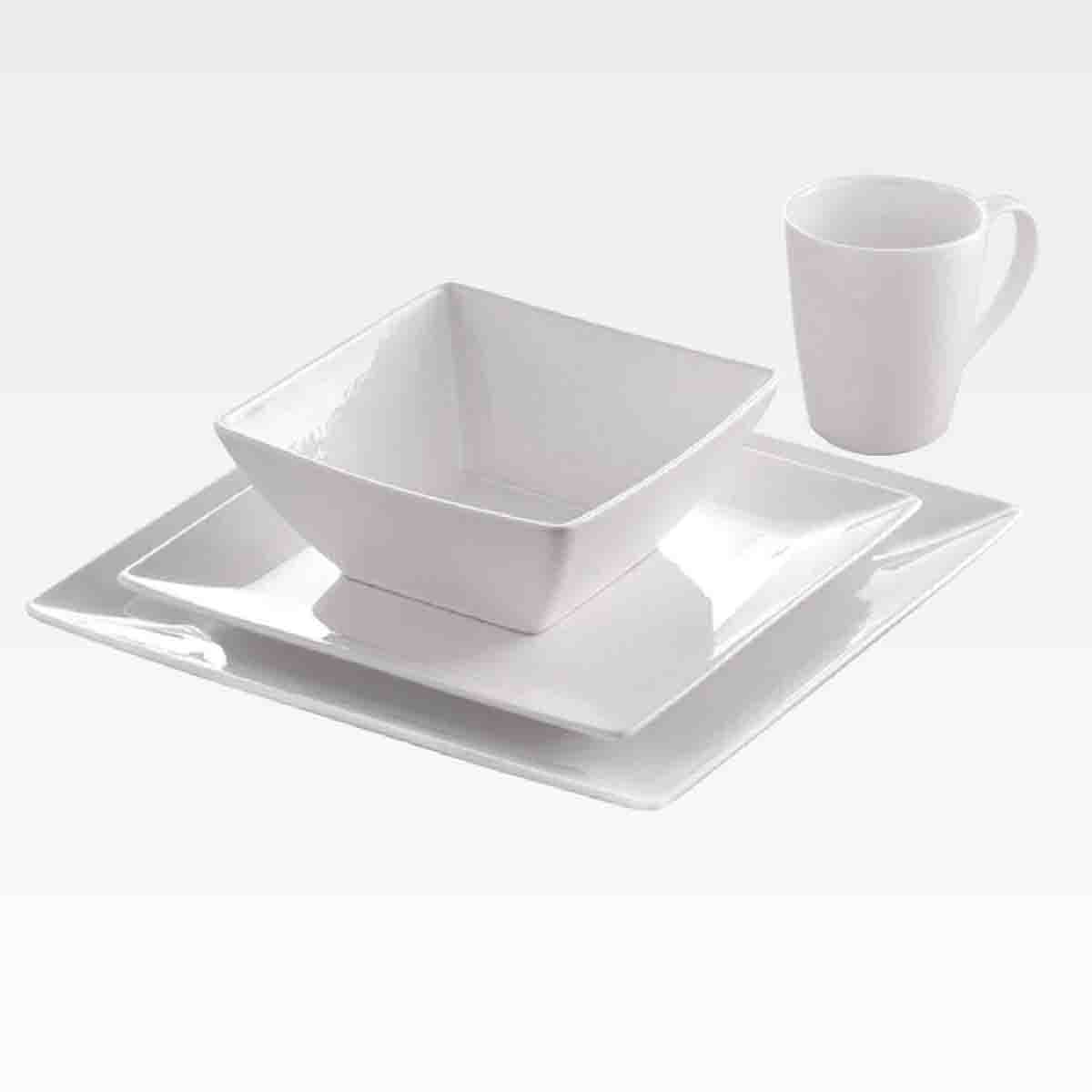 Pure White 16pc Dinnerware Set