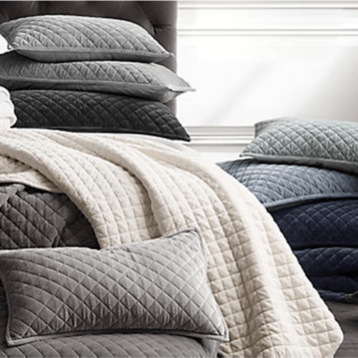 Quentin Diamond Quilt Set - Image 16